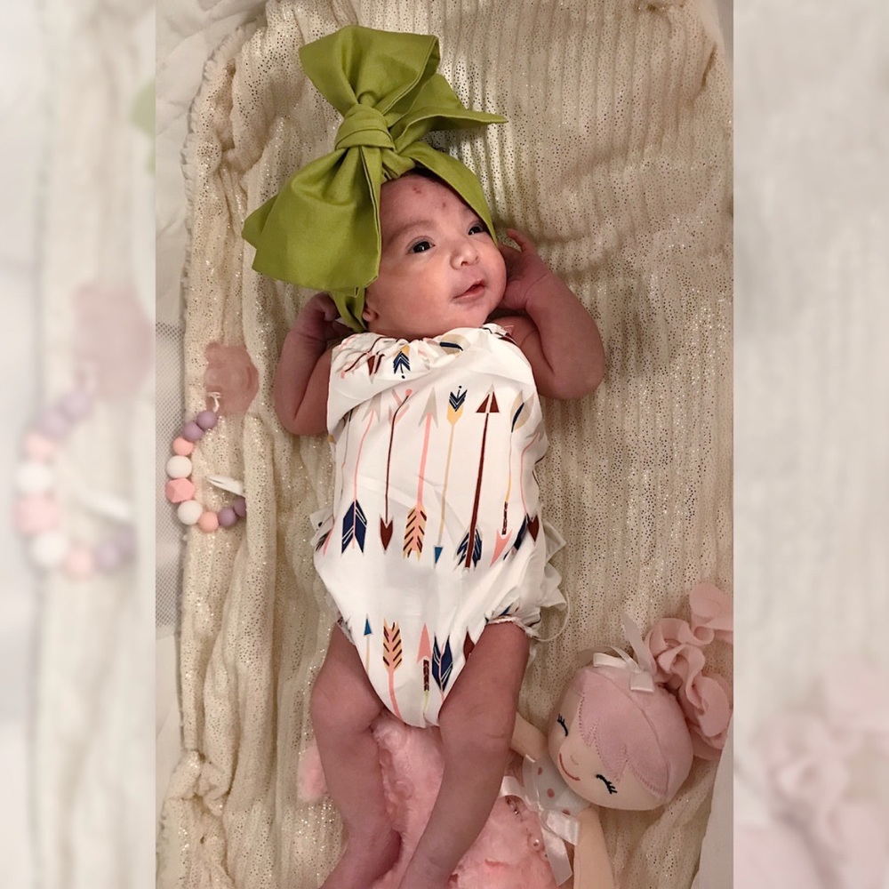☮️ NB Boho Halter Romper ☮️